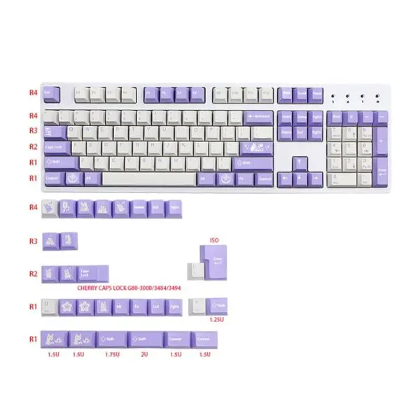 GMK+Hana Bunny Keycap Set (Japanese) - Image 6