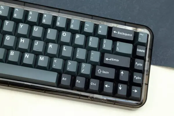 GMK + Apollo Black Gray Series Cherry Custom Keycap Set are a set of black and gray keycaps designed for gaming mechanical keyboards.