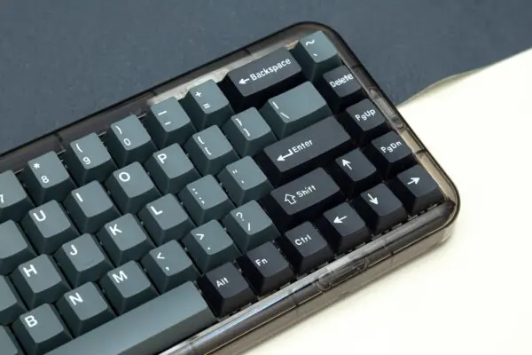 GMK + Apollo Black Gray Series Cherry Custom Keycap Set are a set of black and gray keycaps designed for gaming mechanical keyboards.