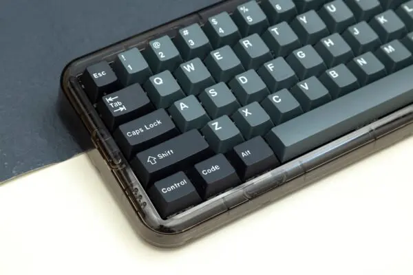 GMK + Apollo Black Gray Series Cherry Custom Keycap Set are a set of black and gray keycaps designed for gaming mechanical keyboards.