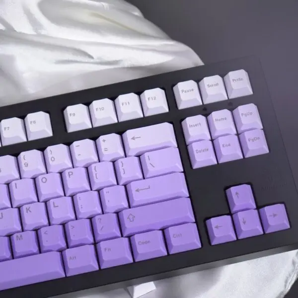 GMK + Purple White Series Cherry Custom Keycap Set
