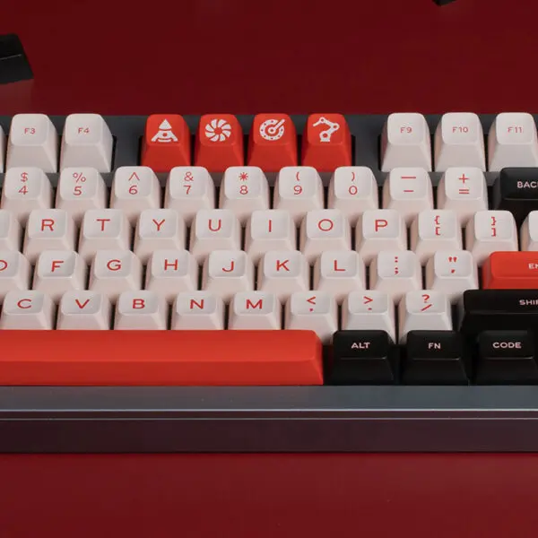 GMK+ Flaming Red SA Custom Keycaps Set
