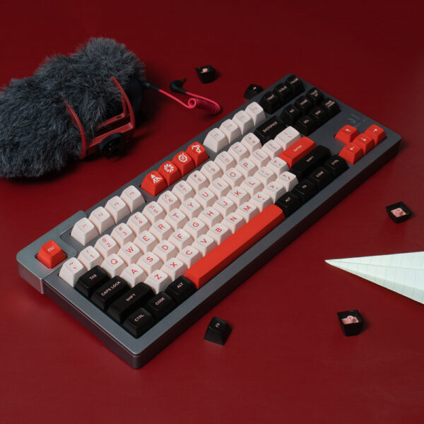 GMK+ Flaming Red SA Custom Keycaps Set