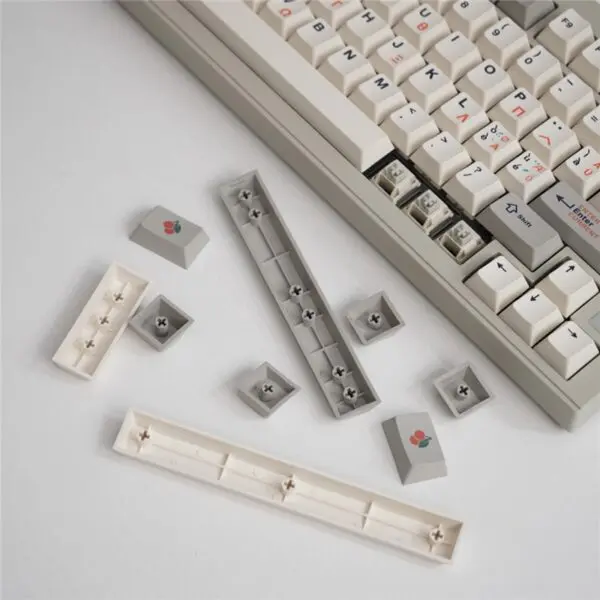 GMK+ Greek Gray Cherry Custom Keycap Set - Image 4