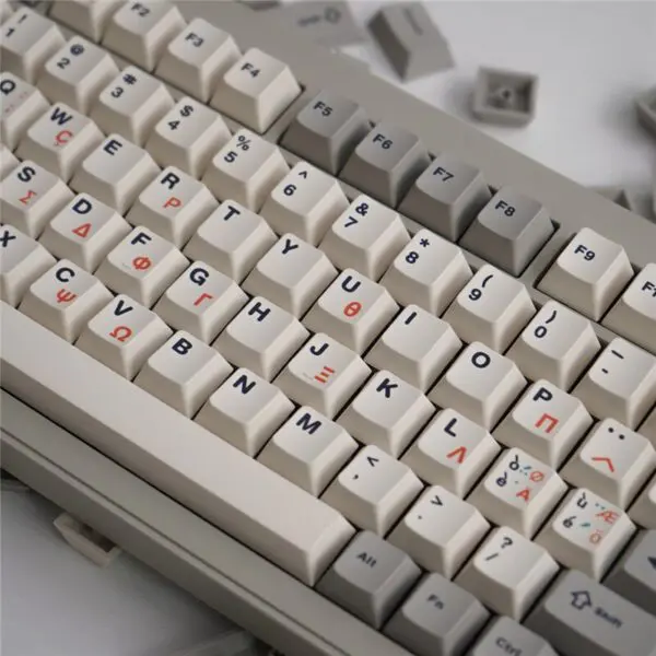 GMK+ Greek Gray Cherry Custom Keycap Set - Image 2