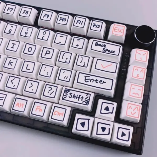 GMK+ Black Graffiti XDA Custom Keycap Set - Image 8