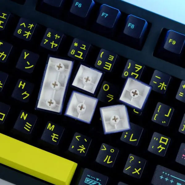 GMK+ Yellow Highlight Cherry Custom Keycap Set - Image 6