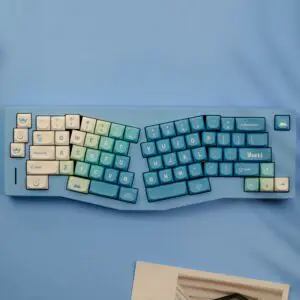 GMK+ Ergonomic Soft Blue SA Custom Keycap Set
