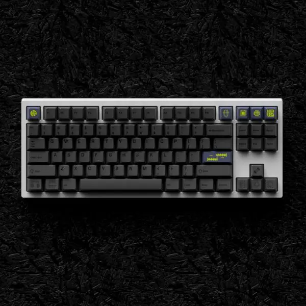 GMK+ Techno Grey Cherry Custom Keycap Set