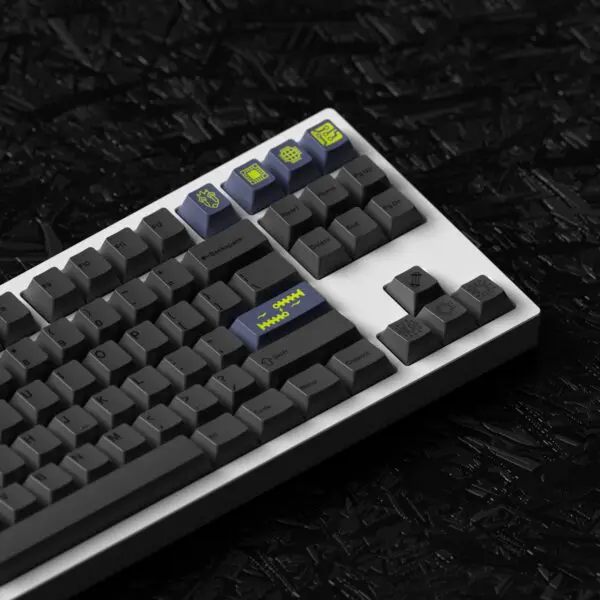 GMK+ Techno Grey Cherry Custom Keycap Set - Image 6