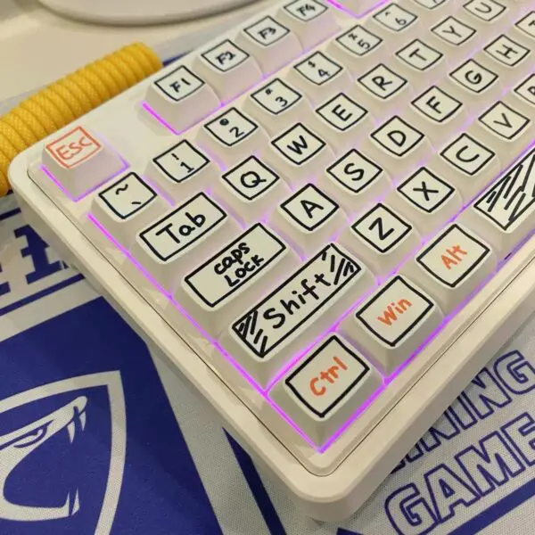 GMK+ Black Graffiti XDA Custom Keycap Set - Image 4