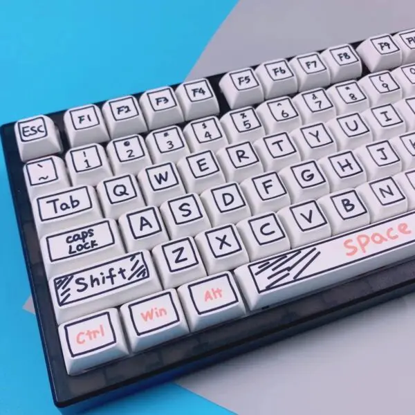 GMK+ Black Graffiti XDA Custom Keycap Set - Image 6