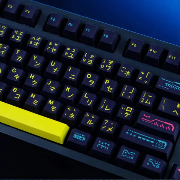 GMK+ Yellow Highlight Cherry Custom Keycap Set - Image 3