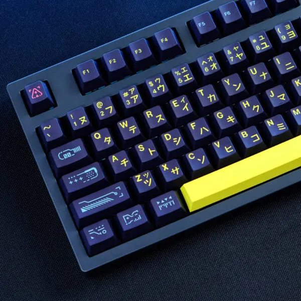 GMK+ Yellow Highlight Cherry Custom Keycap Set - Image 2