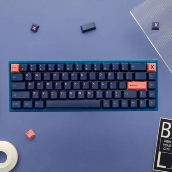 GMK+ Aesthetic Black and Orange Cherry Custom Keycap Set - Image 4
