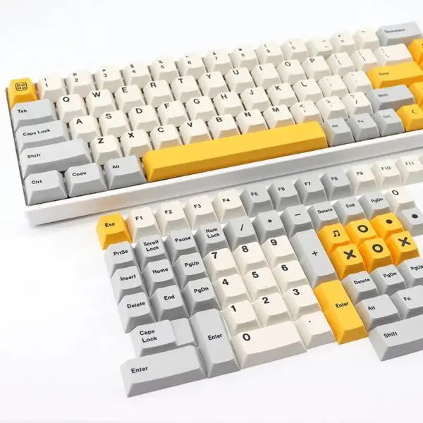 GMK+ Yellow Highlight Cherry Custom Keycap Set - Image 6