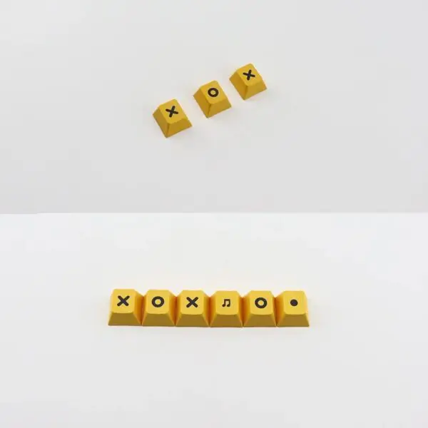 GMK+ Yellow Highlight Cherry Custom Keycap Set - Image 4