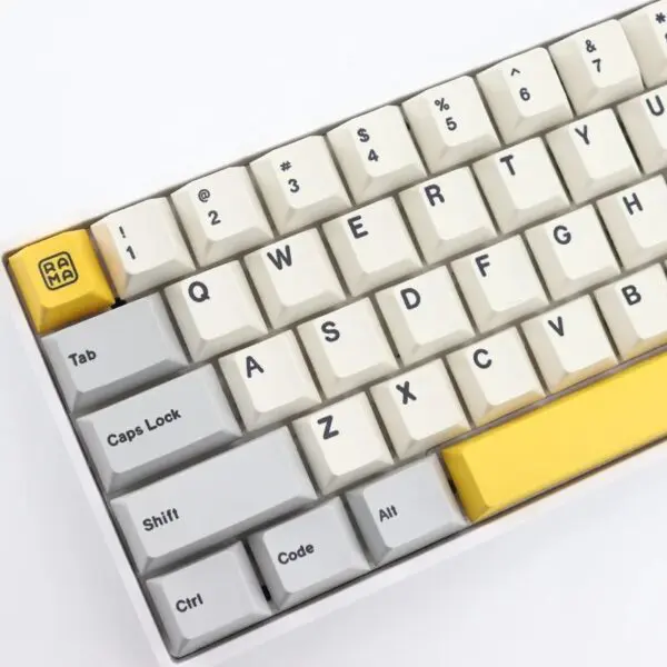 GMK+ Yellow Highlight Cherry Custom Keycap Set - Image 2
