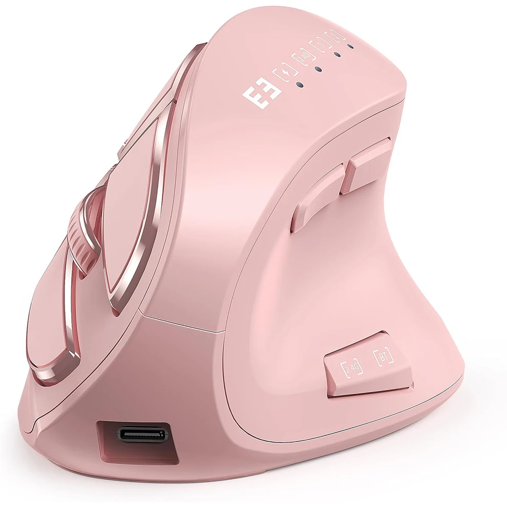 GMK+ Ergonomic Pink Gaming Mouse