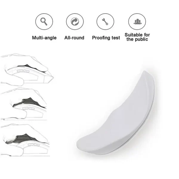 GMK+ Ergonomic White Wrist Rest Pad - Image 2
