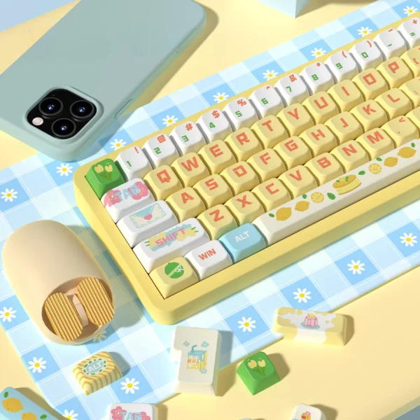 GMK+ Lemon Cheese MDA Custom Keycap Set - Image 2
