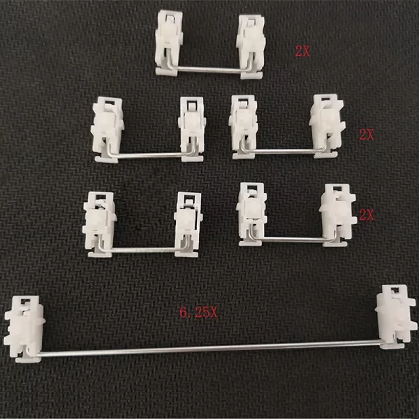 GMK+ Metal White Stabilizer PCB