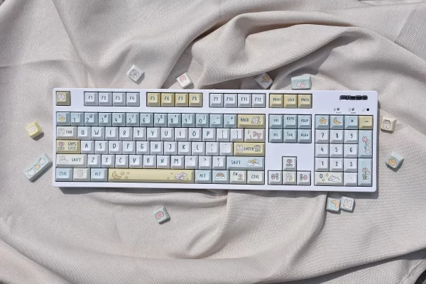 GMK+ Cute Rabbit KCA Custom Keycap Set
