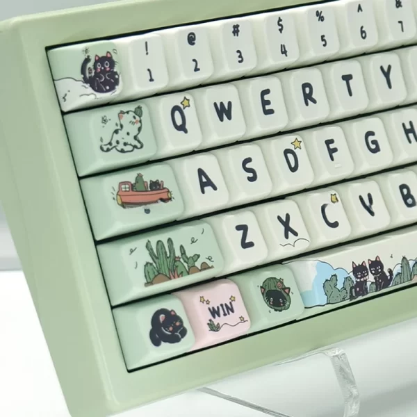 GMK+ Green Cat MDA Custom Keycap Set - Image 4