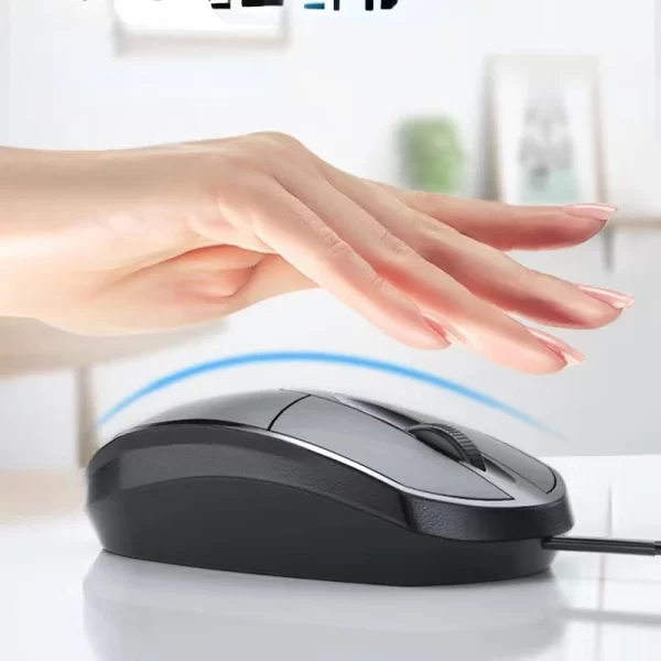 GMK+ Ergonomic Black Gaming Mouse - Image 3