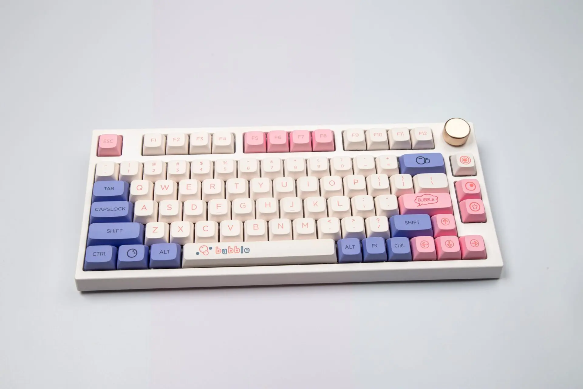 127 Keys PBT Keycap XDA Profile DYE-SUB Bubble Theme Personalized Keycaps For Cherry MX Switch NJ68 Mechanical Keyboard