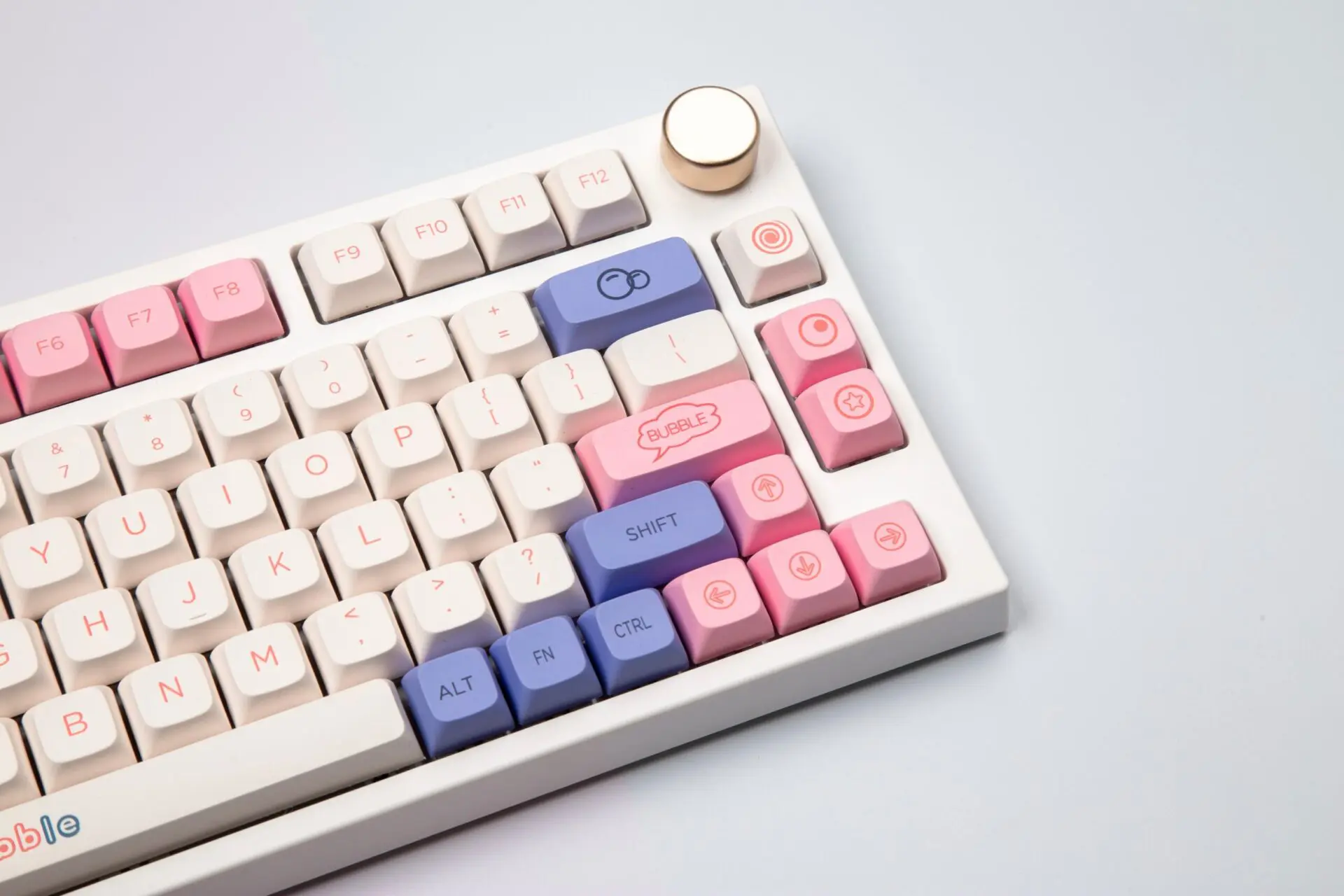 127 Keys PBT Keycap XDA Profile DYE-SUB Bubble Theme Personalized Keycaps For Cherry MX Switch NJ68 Mechanical Keyboard