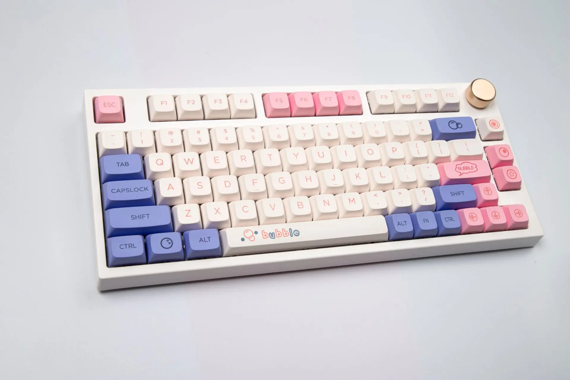 127 Keys PBT Keycap XDA Profile DYE-SUB Bubble Theme Personalized Keycaps For Cherry MX Switch NJ68 Mechanical Keyboard