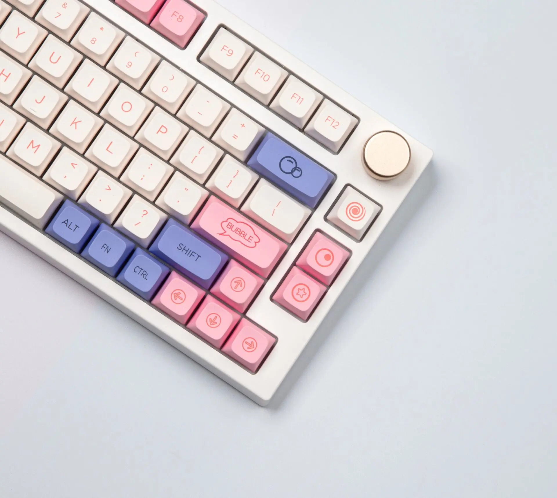 127 Keys PBT Keycap XDA Profile DYE-SUB Bubble Theme Personalized Keycaps For Cherry MX Switch NJ68 Mechanical Keyboard