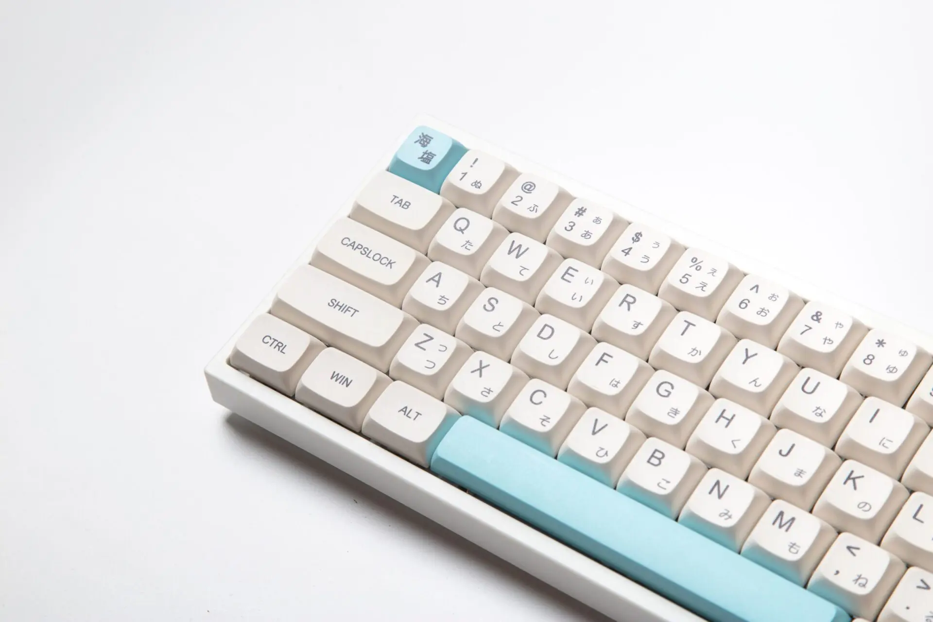 138 Keys XDA PBT Keycap Blue White Theme DYE-SUB Japanese/English Keycaps For Cherry Mechanical Keyboard 61 64 84 108 Layout