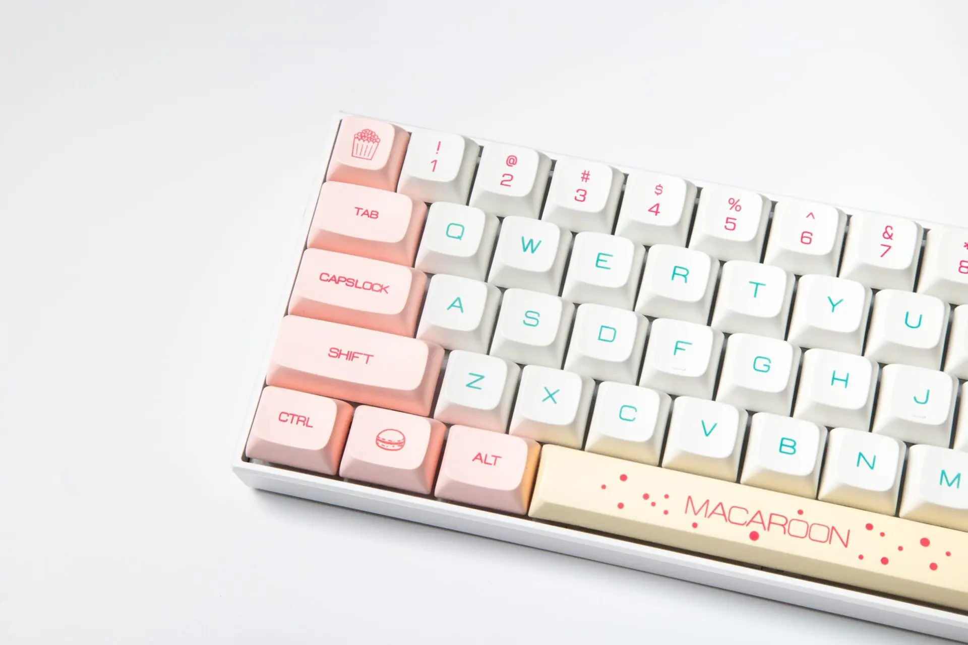 1 Set XDA Macaron Theme PBT Dye Subbed Key Caps For Cherry MX Switch GMMK Pro Mechanical Keyboard Minimalist White Keycaps XDA