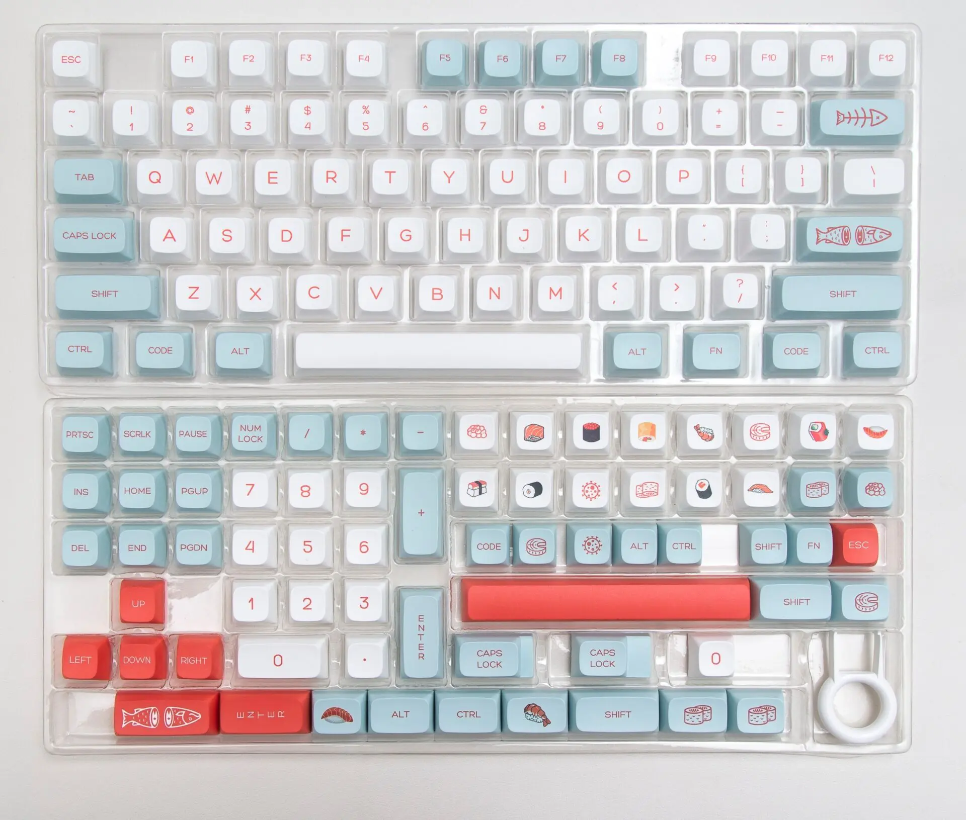 140 Keys/set PBT Dye Subbed Key Cap Salmon For Cherry MX Switch Mechanical Keyboard QX XDA Profile Keycaps For Animal Crossing