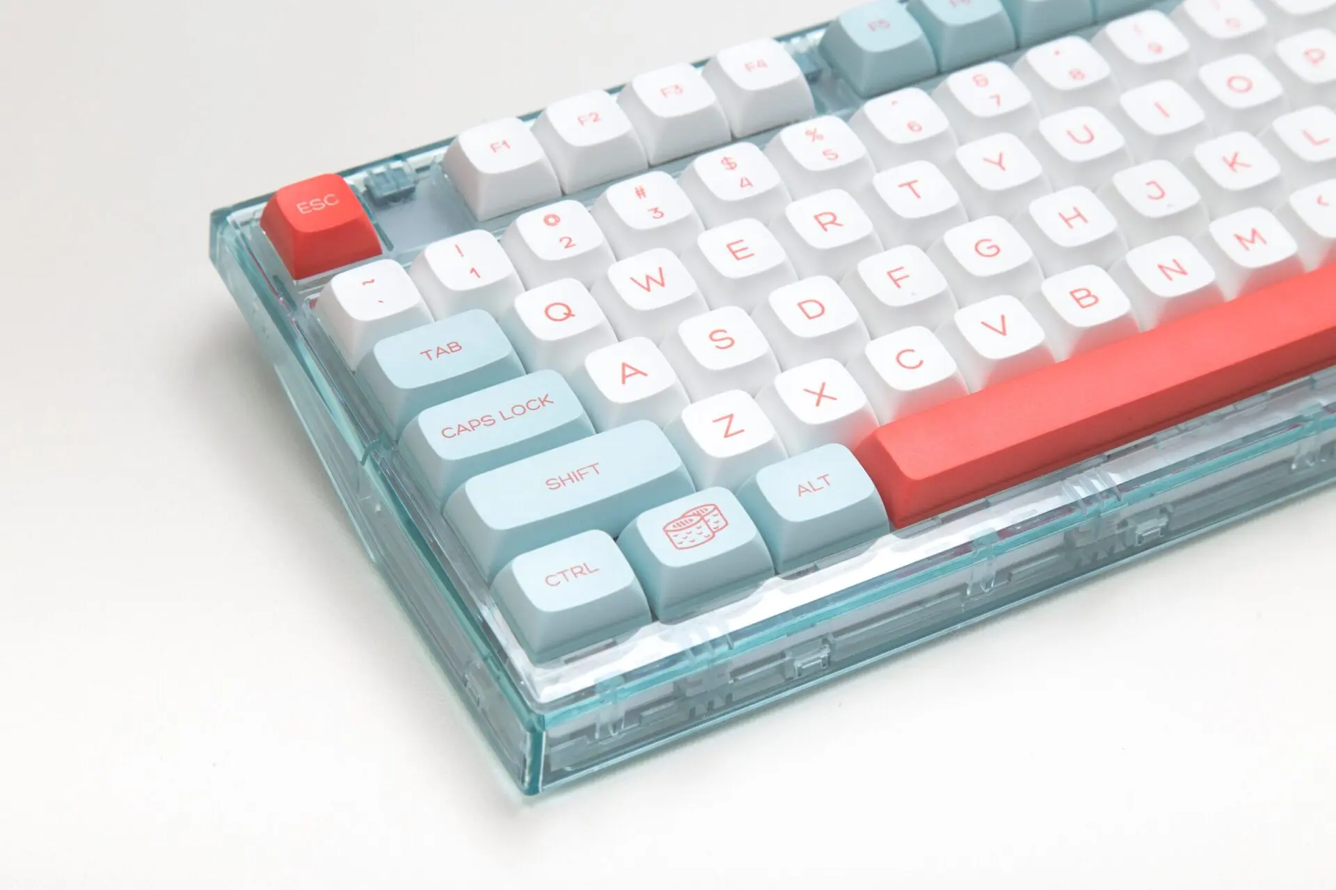 140 Keys/set PBT Dye Subbed Key Cap Salmon For Cherry MX Switch Mechanical Keyboard QX XDA Profile Keycaps For Animal Crossing