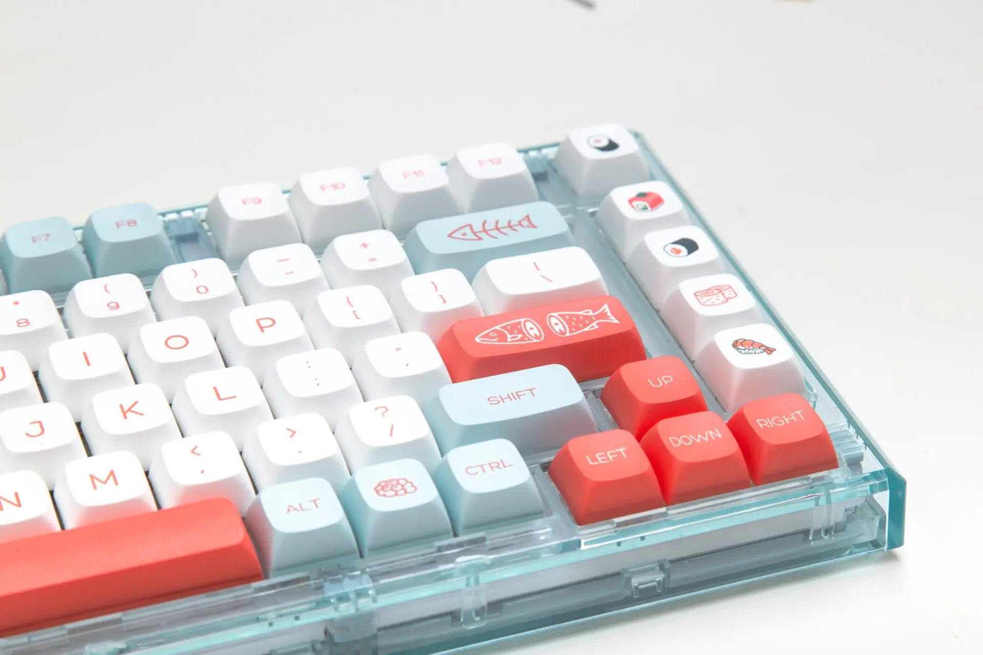 140 Keys/set PBT Dye Subbed Key Cap Salmon For Cherry MX Switch Mechanical Keyboard QX XDA Profile Keycaps For Animal Crossing