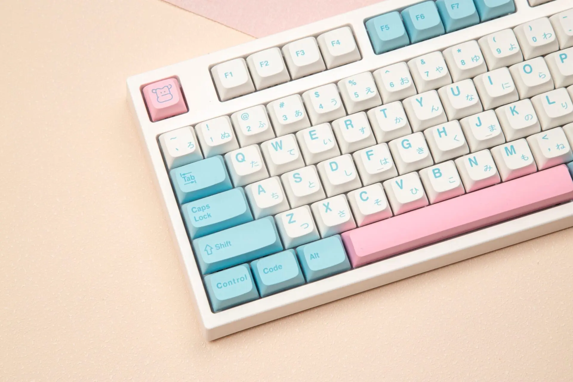 127 Key PBT Keycap DYE-SUB XDA Profile Personalized Milk Cover Japanese keycaps For Cherry MX Switch Mechanical Keyboard