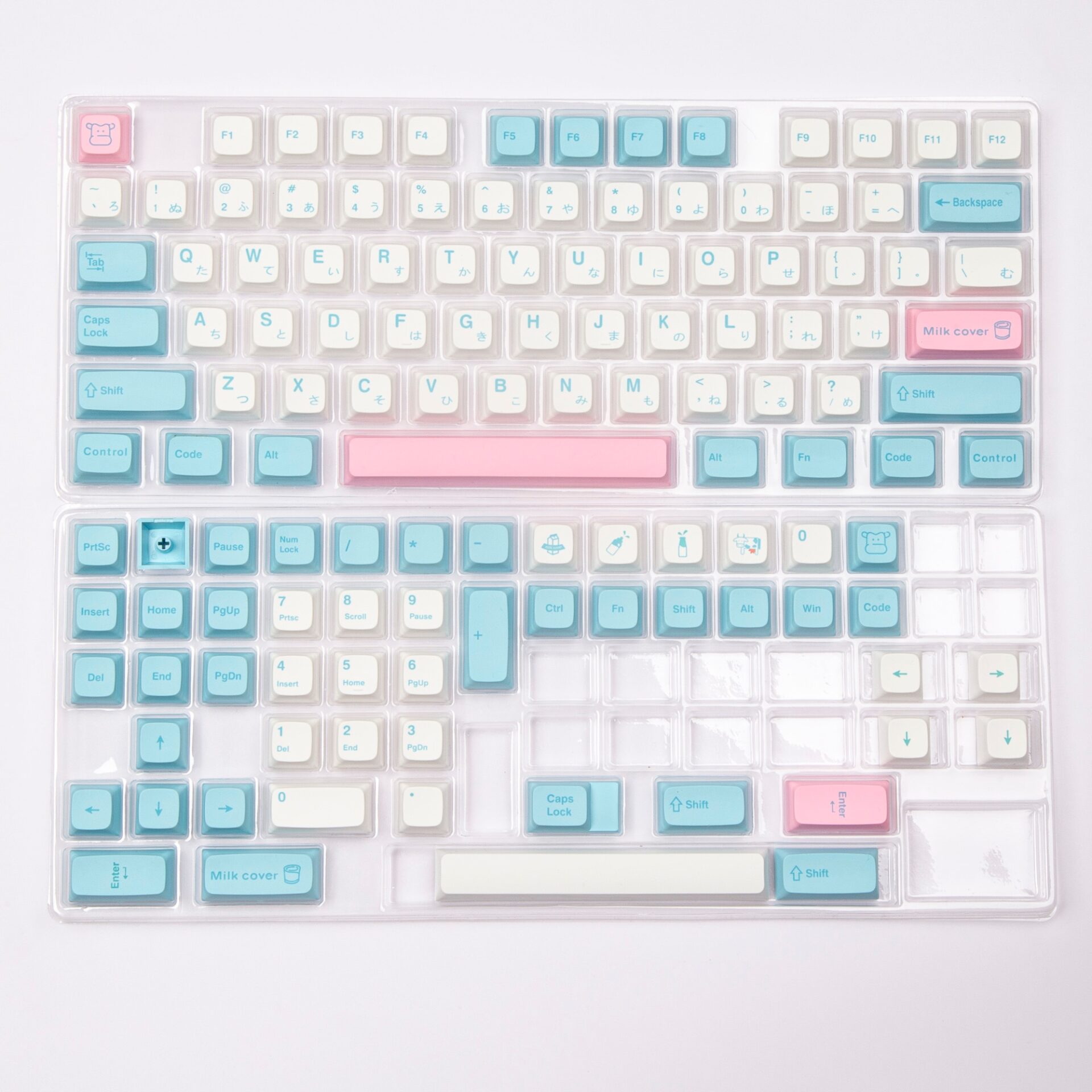 127 Key PBT Keycap DYE-SUB XDA Profile Personalized Milk Cover Japanese keycaps For Cherry MX Switch Mechanical Keyboard 127 Key PBT Keycap DYE-SUB XDA Profile Personalized Milk Cover Japanese keycaps For Cherry MX Switch Mechanical Keyboard