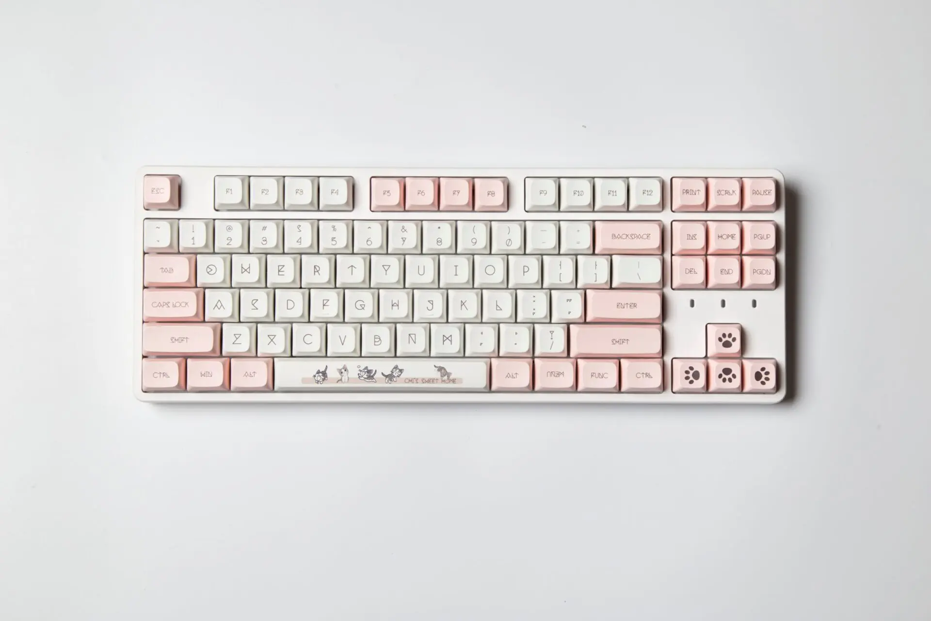 XDA Keycaps 137 Keys PBT Dye Sub Keycaps Cute Miaomiao Theme For Cherry GMMK Pro Gaming Mechanical Keyboard XDA Keycaps