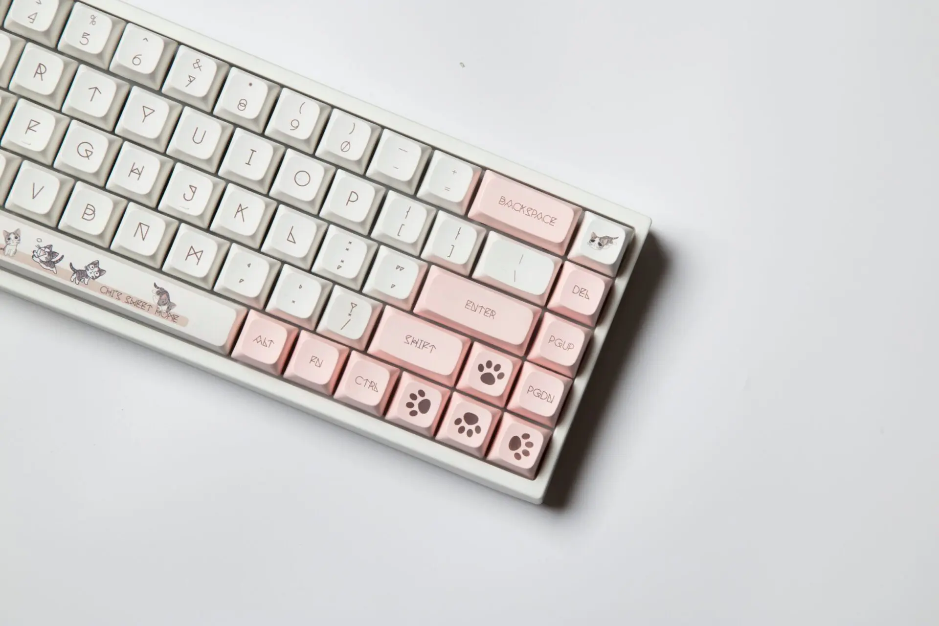 XDA Keycaps 137 Keys PBT Dye Sub Keycaps Cute Miaomiao Theme For Cherry GMMK Pro Gaming Mechanical Keyboard XDA Keycaps