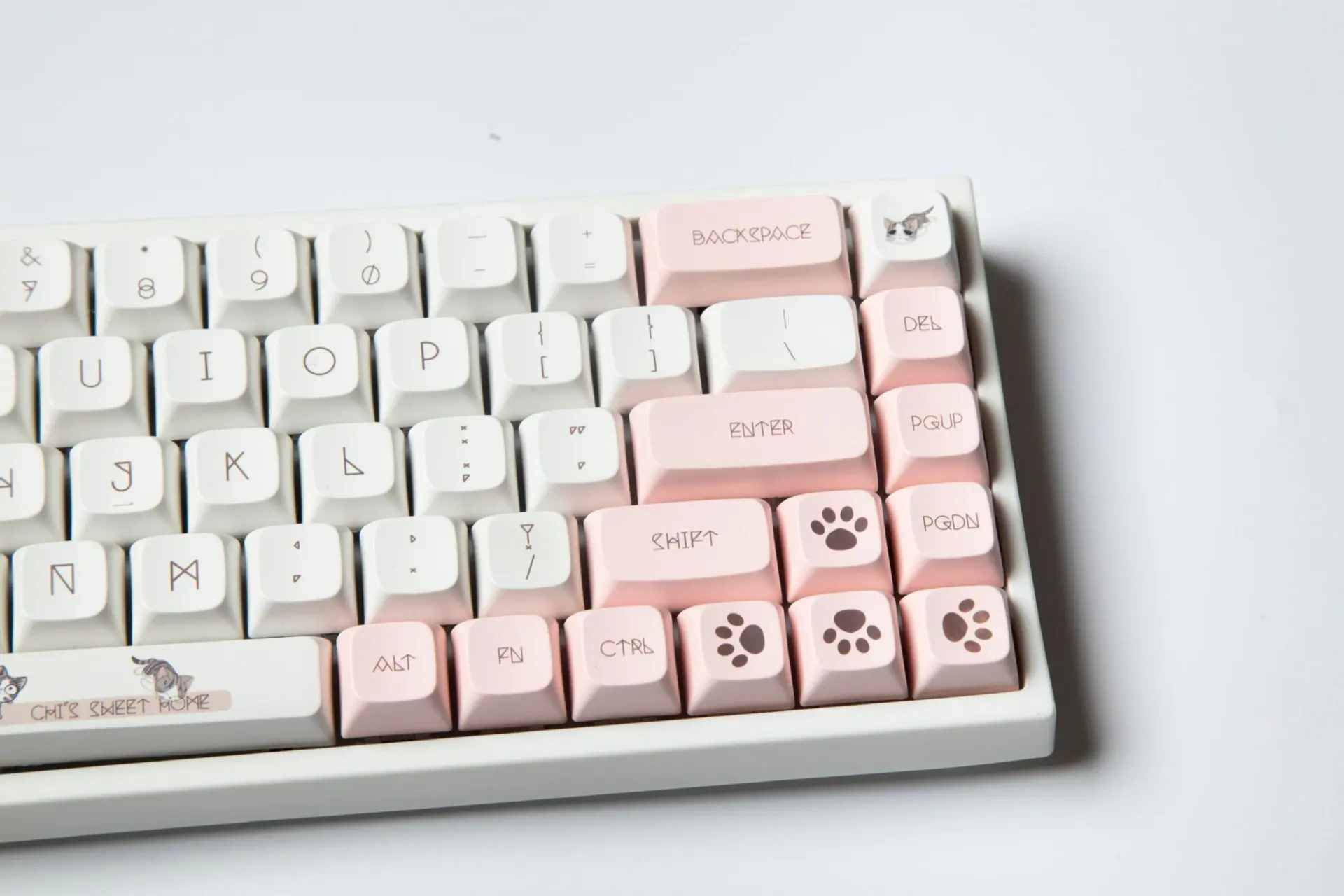 XDA Keycaps 137 Keys PBT Dye Sub Keycaps Cute Miaomiao Theme For Cherry GMMK Pro Gaming Mechanical Keyboard XDA Keycaps
