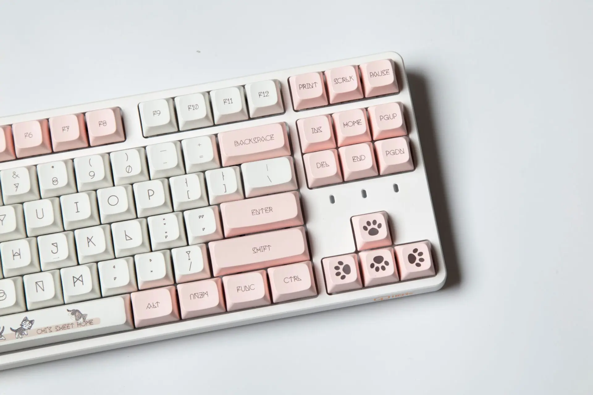 XDA Keycaps 137 Keys PBT Dye Sub Keycaps Cute Miaomiao Theme For Cherry GMMK Pro Gaming Mechanical Keyboard XDA Keycaps