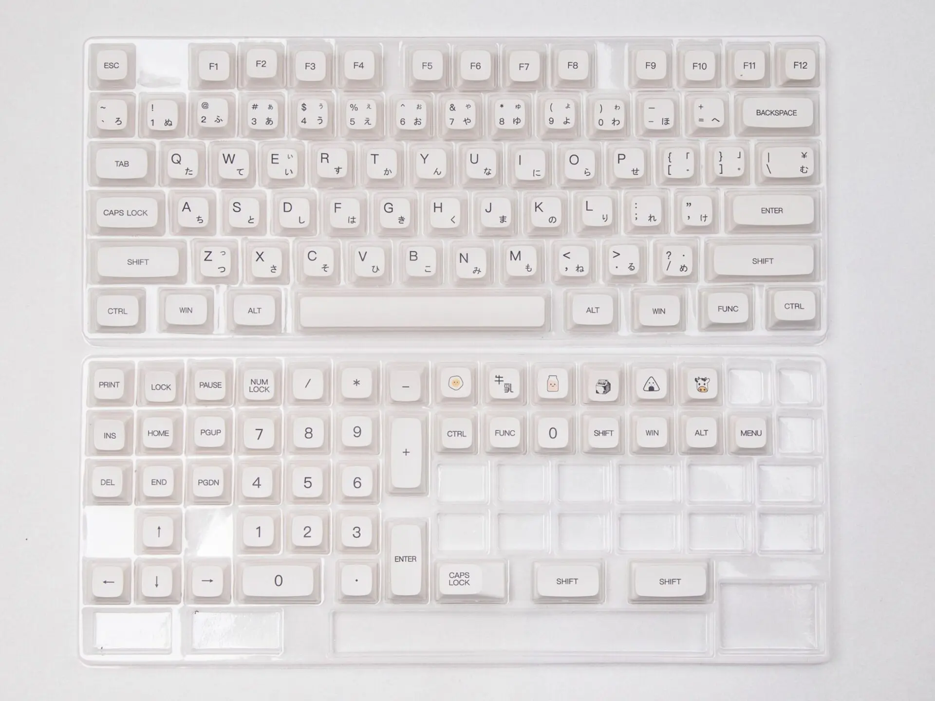 GMK+ MILKY Series XDA Keycap Set