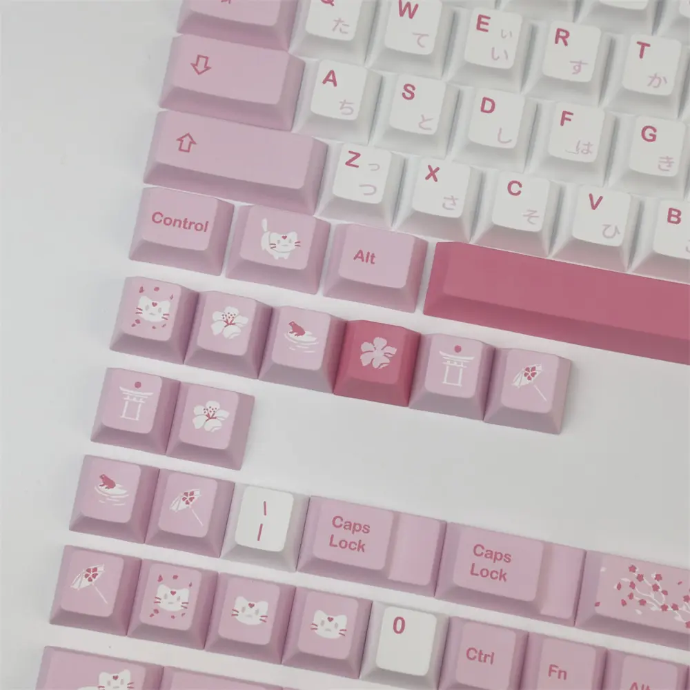 GMK+ Sakura Cat Series Keycap Set