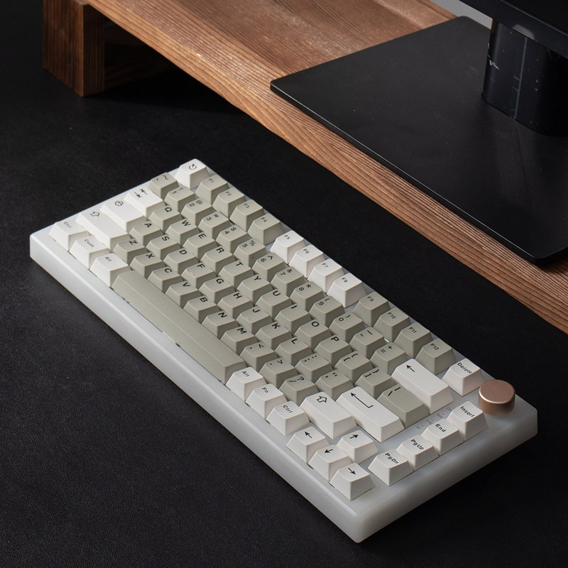 GMK + Gray White Cherry Custom Keycap Set
