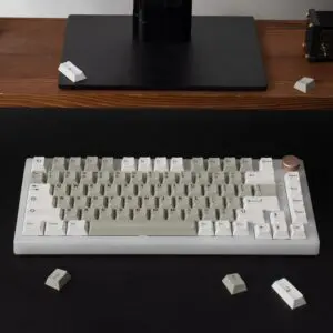GMK + Gray White Series Cherry Custom Keycap Set