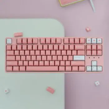 GMK+ Peach Blossom Series Cherry Custom Keycap Set