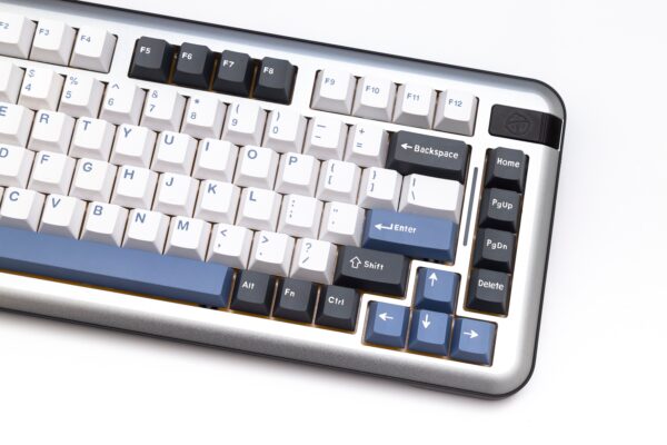 GMK+ Arctic Blue White Series Cherry Custom Keycap Set